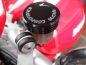 4 Racing CNC gefr�ster Deckel f�r den Kupplungsfl�ssigkeitsbeh�lter Ducati 