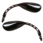 Lenkerspiegel oval Carbon-Look Paar 10mm