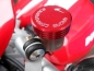 4 Racing CNC gefr�ster Deckel f�r den Kupplungsfl�ssigkeitsbeh�lter Ducati 