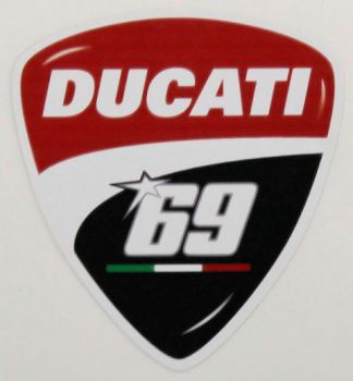 Aufkleber Ducati 69 Nicky Hayden im Corse Design