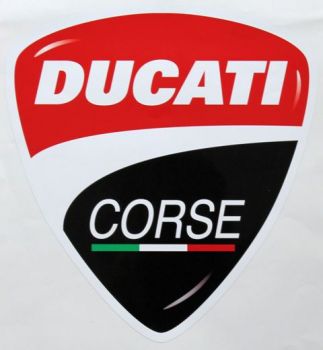 Aufkleber im neuen Ducati Corse Design 275 x 300 mm
