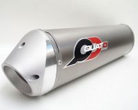 QUAT-D Schalld�mpferpaar Alu / oval mit Katalysator (Euro3) Ducati Monster 696/796/1100