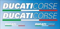 DUCATI CORSE Aufkleber-Set (4 Stk.)