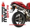 MIVV Auspuff Sport OVAL SLIP-ON Underseat Ducati 748 / 916 / 996 / 998 ab Bj.1994 