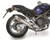 SIL-MOTO Schalld�mpferpaar "Megaphon" unten VA/geb�rstet Ducati M 600/620/750/800/900/1000/S4