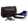 Hochwertiges Bremsscheibenschloss chrom 10mm mit Tasche