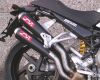 SIL-MOTO Slip-on Schalld�mpferpaar "Megaphon" Kohlefaser/VA hochgelegt, Ducati Monster MS2R 800/1000 / MS4R (bis Bj. 2006)
