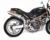 SIL-MOTO Komplettanlage Titan/2-1/hoch/oval/105dB Ducati Monster 1000