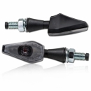 LED-Blinker "New PEAK", schwarz Alu, get�nt, E-gepr. Paar