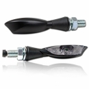 LED Blinker "Shadow light", schwarz, get�nt. Glas, Power-LED, E-gepr�ft