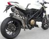 ZARD Komplettanlage "Trio" Edelstahl, 2-1-2 einseitig hochgelegt Ducati Streetfighter mit EG/ABE