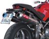 SIL-MOTO Schalld�mpferpaar Alu/hoch/80dB/rund Ducati Monster S2R 800/1000 / S4R 