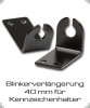 Blinkerverl�ngerung 40mm, schwarz f�r Kennzeichenhalter