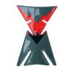 Tankpad "Space" im Carbon-Look rot