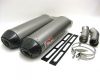SIL-MOTO Schalld�mpferpaar Titan/Inox/hoch/oval/80dB Ducati 848/S / 1098/S / 1198/S