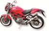 MARVING Komplettanlage "Cono" beidseitig/untenliegend, VA / geb�rstet Ducati Monster S2R 800 / S4R (bis Bj. 2006) 