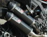 QUAT-D 1-2 Auspuff Kit "Hard Rock" Carbon oder Titan Ducati Monster 1100 EVO mit EG-ABE