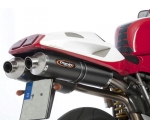MARVING Schalld�mpferpaar Carbon oval Ducati 748 / 916 / 996 / 998