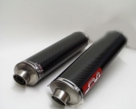 SIL-MOTO Schalld�mpferpaar Carbon hoch oval Ducati 748 / 916 Bip-Strada